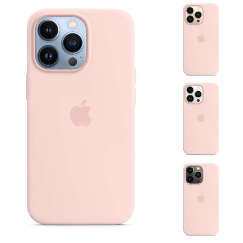 Чехол LUX Silicone Case на iPhone 13 Pro Chalk Pink with MagSafe